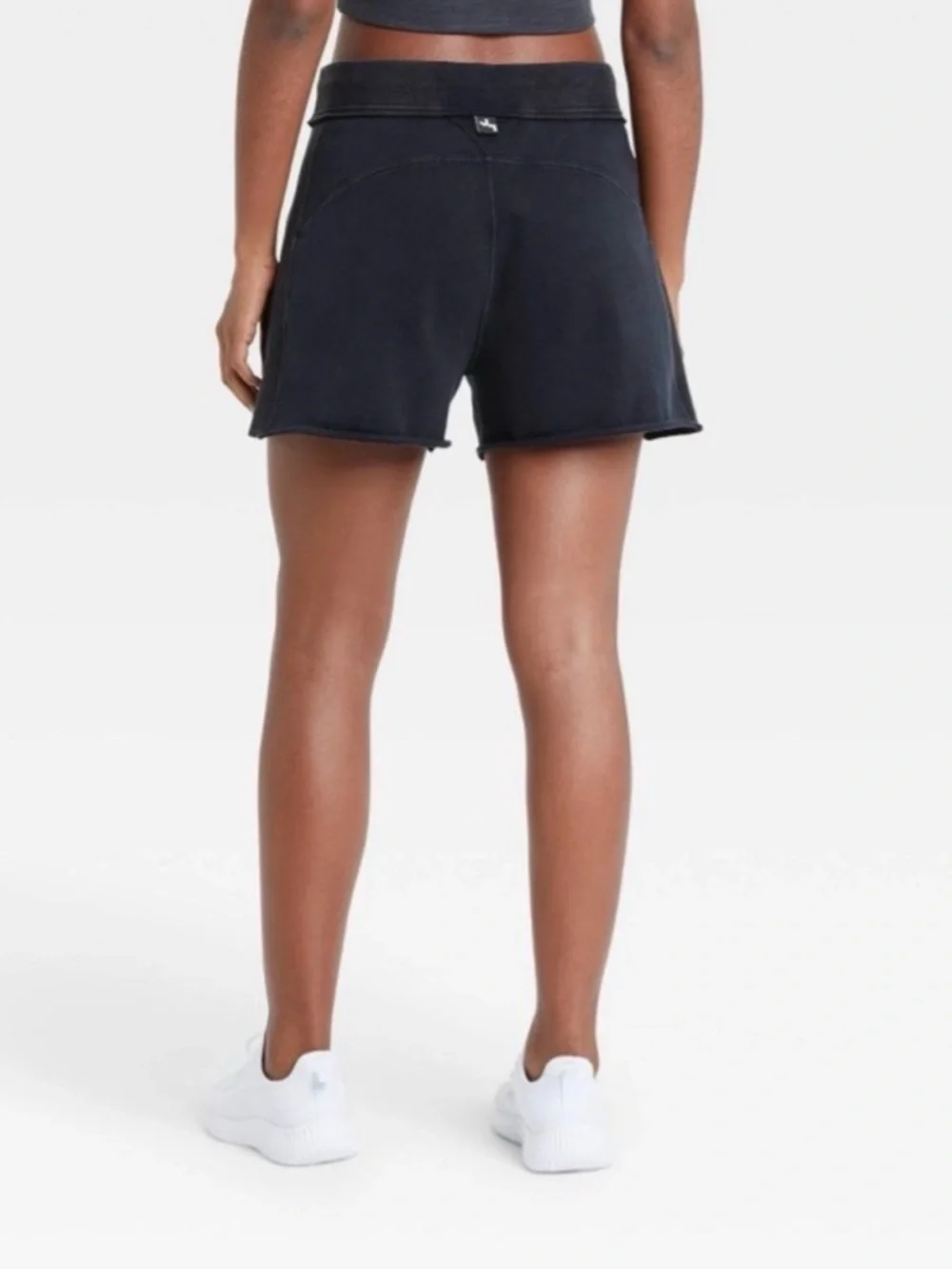 JoyLab French Terry Shorts Black Mid Rise NWT Large Pockets - Picture 2 of 2